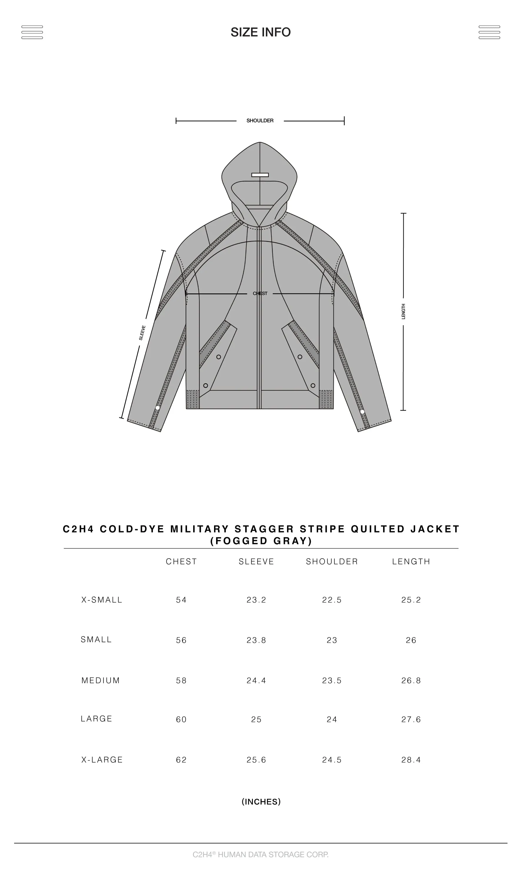 006 - Cold-dye Military Stagger Stripe Quilted Jacket