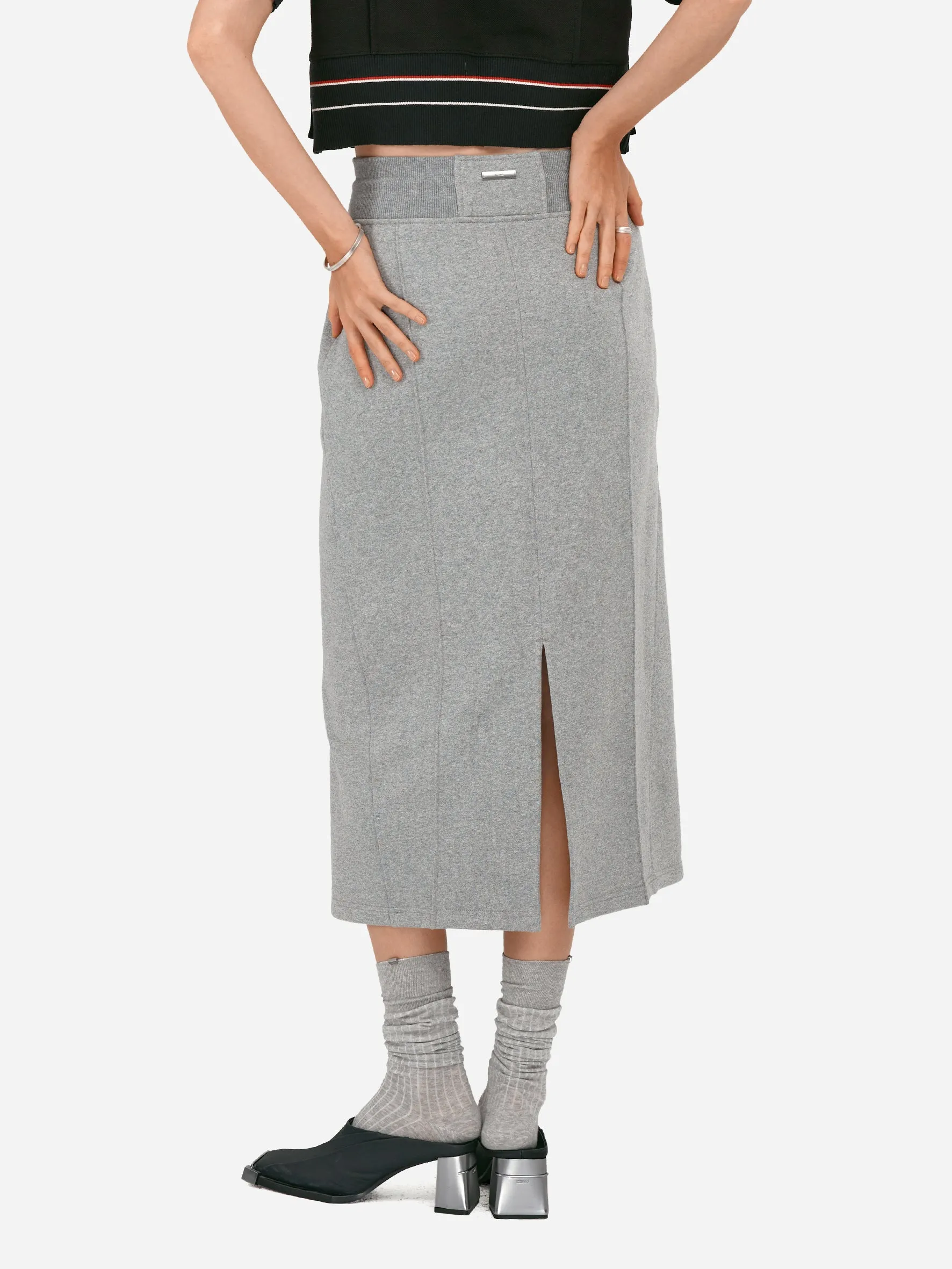 007 - Sweat Midi Skirt