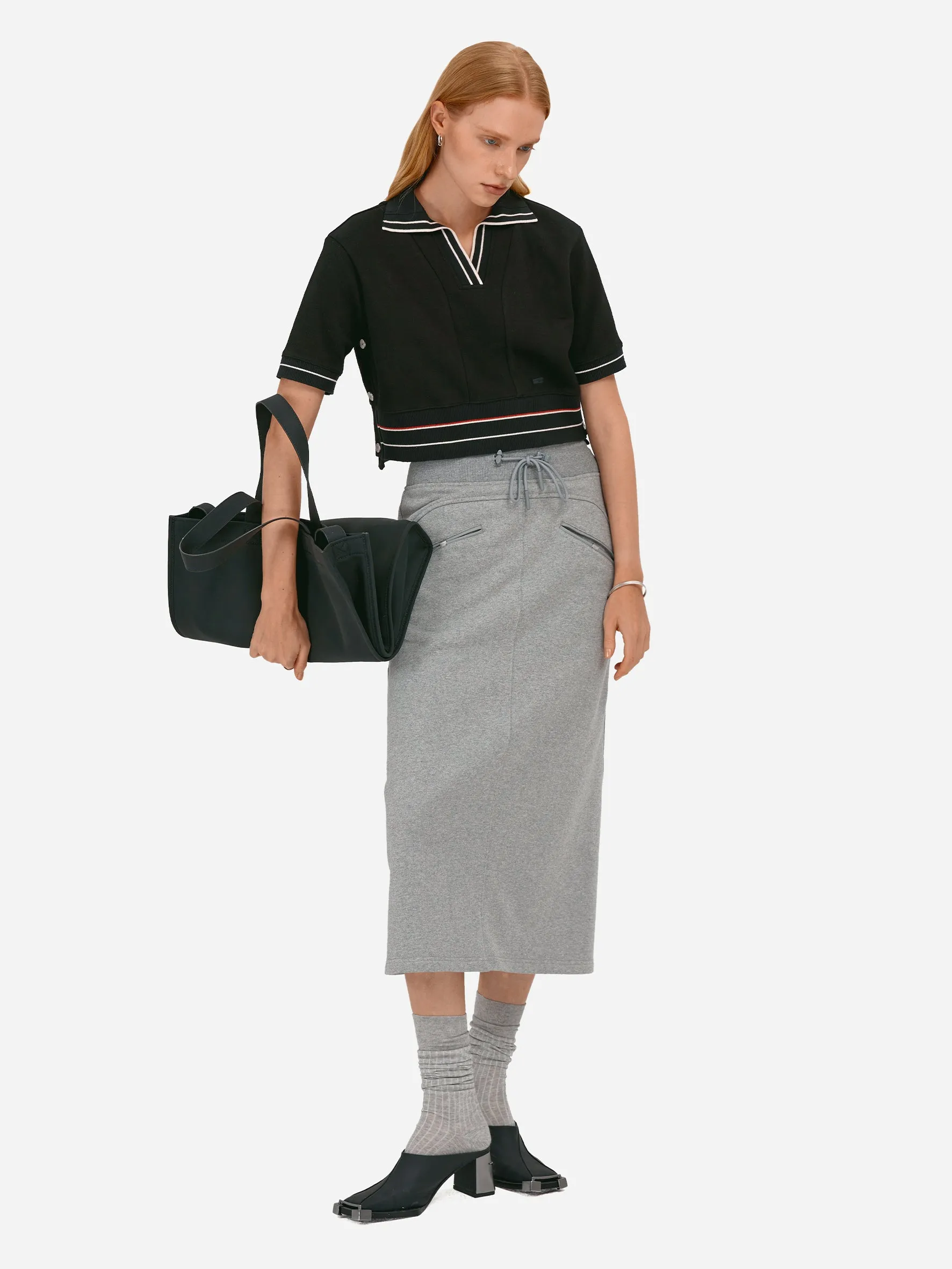 007 - Sweat Midi Skirt