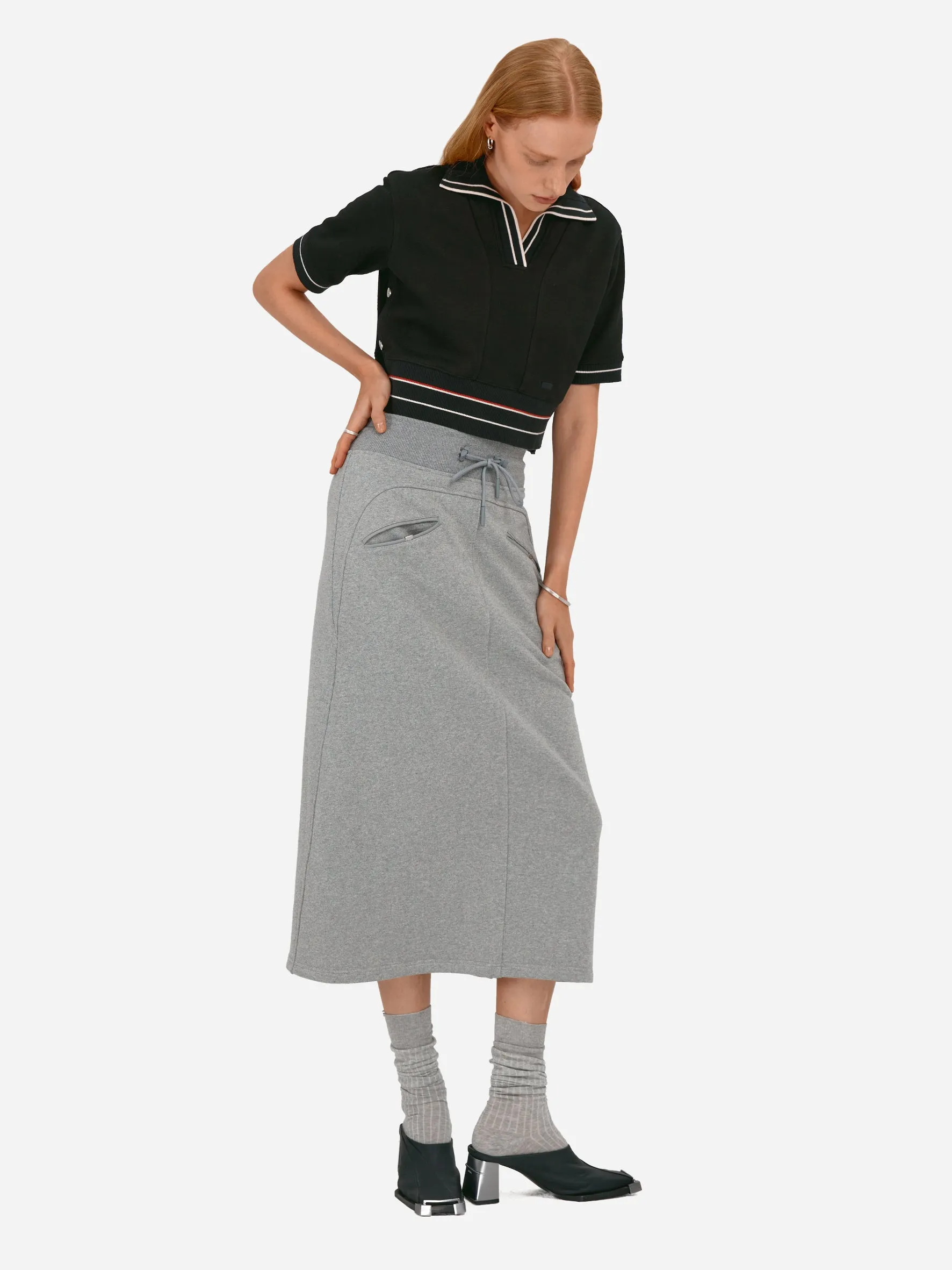 007 - Sweat Midi Skirt