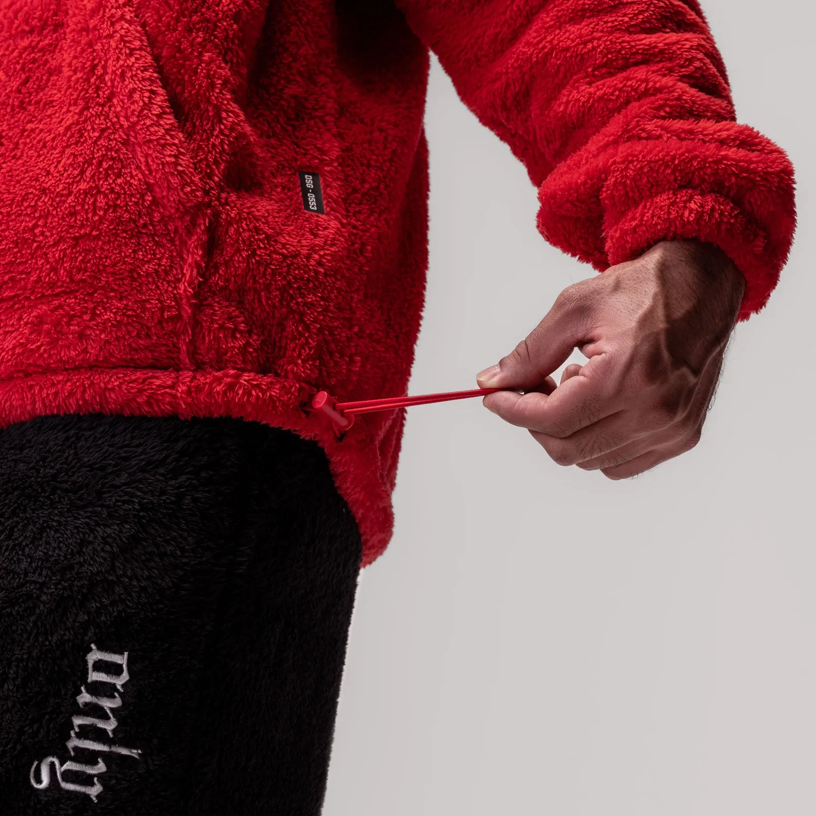 0553. Sherpa Recovery Hoodie - Akira Red/White