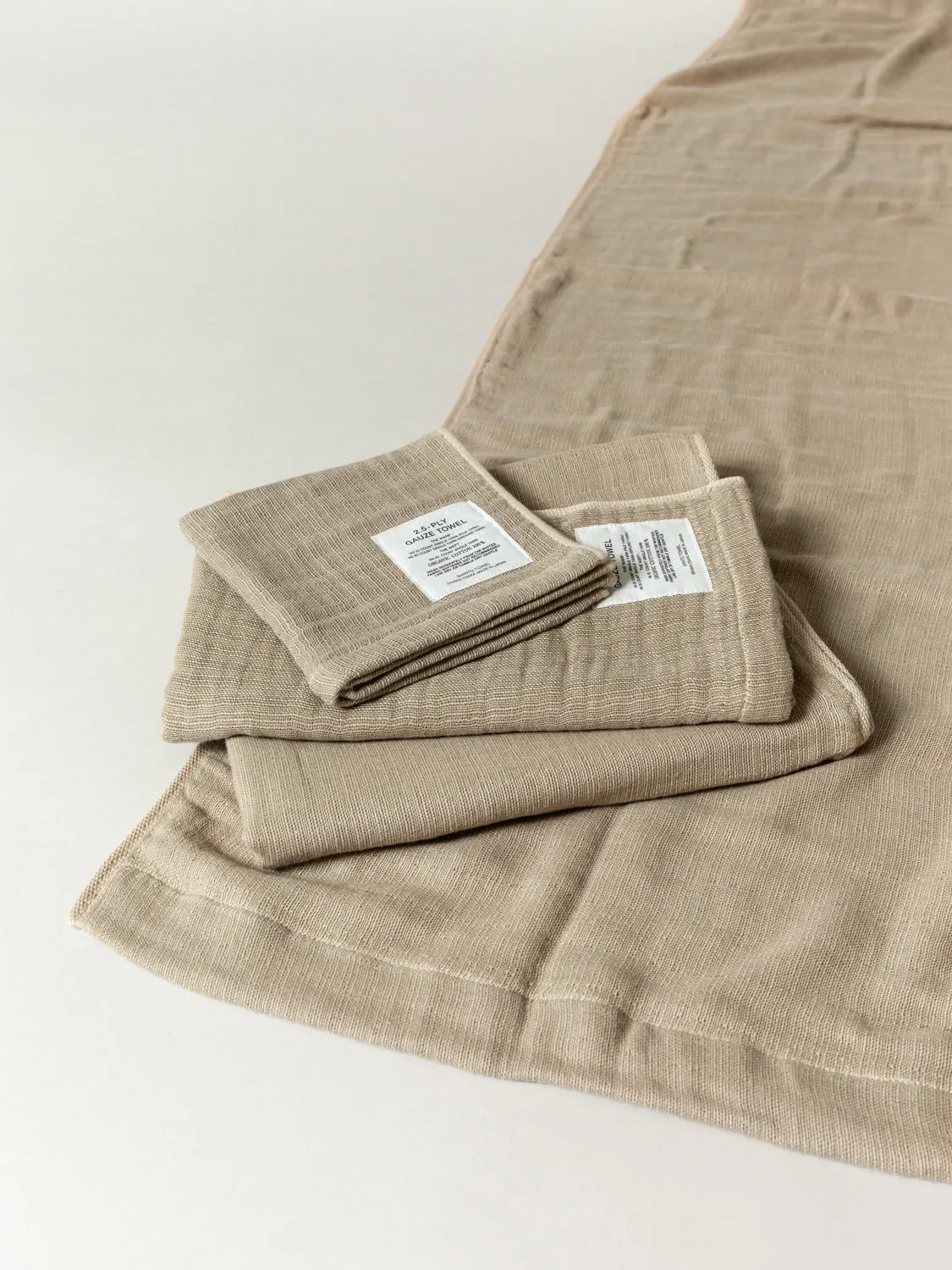 2.5-Ply Gauze Towel, Beige