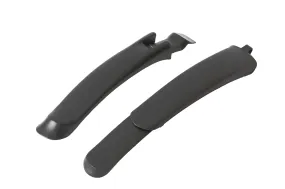 26" Bike Mudguard Set - Front And Rear - Black - To Fit 20" / 24" / 26"