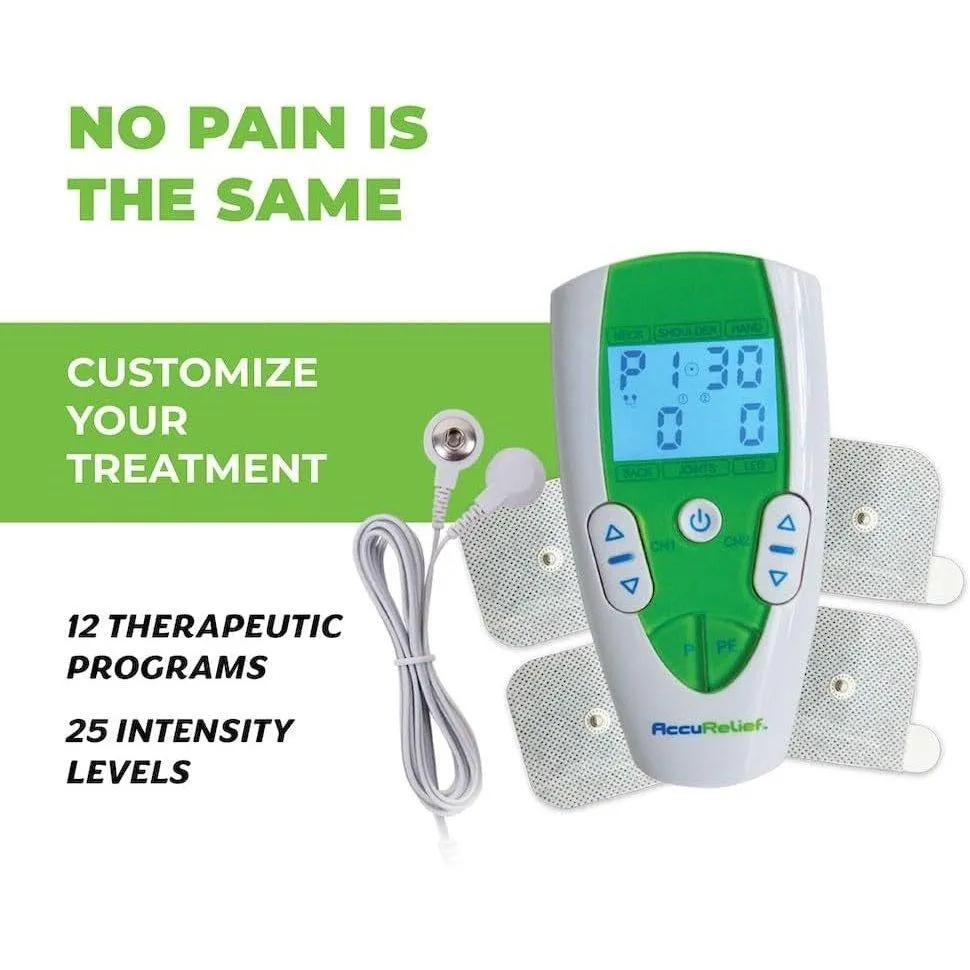 AccuRelief TENS Unit Pain Relief System - Kit