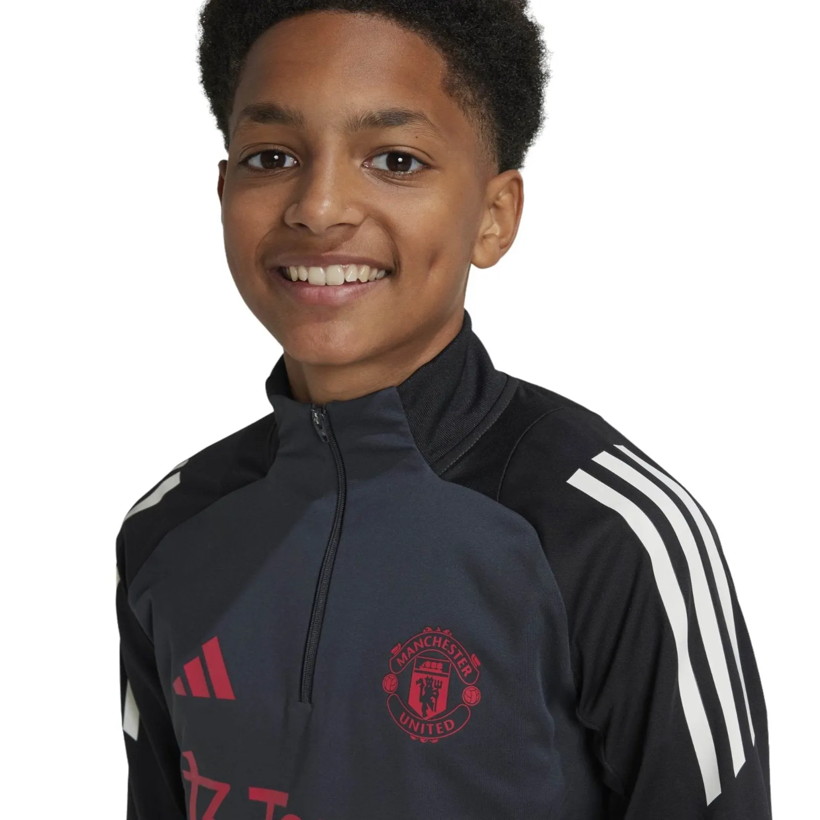 adidas Manchester United 2024/25 Kids Quarter Zip Training Top