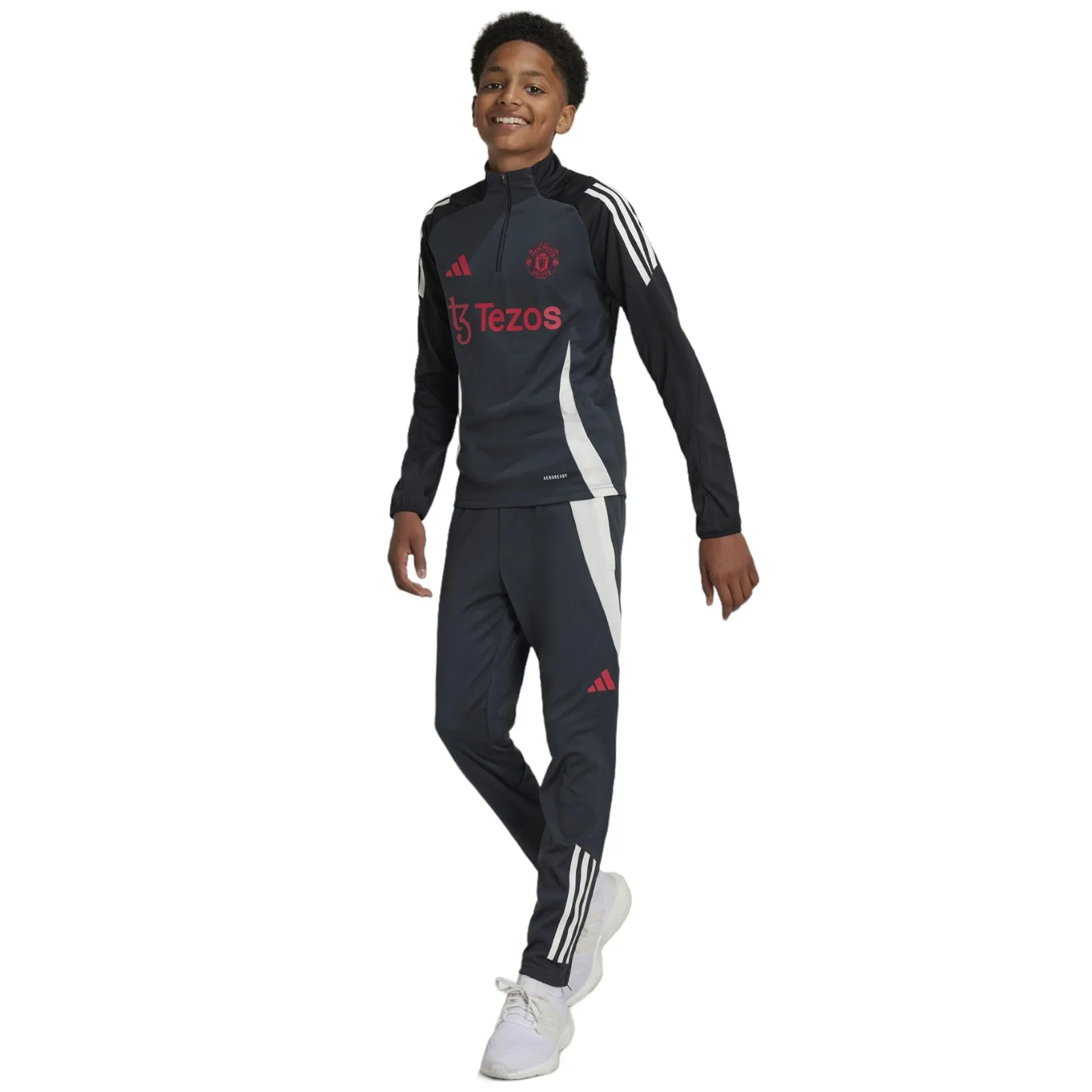 adidas Manchester United 2024/25 Kids Quarter Zip Training Top