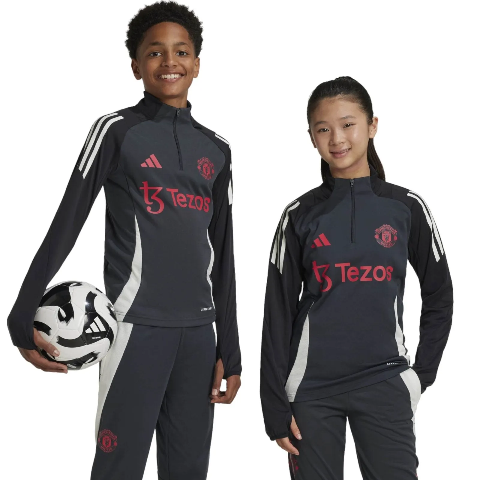 adidas Manchester United 2024/25 Kids Quarter Zip Training Top