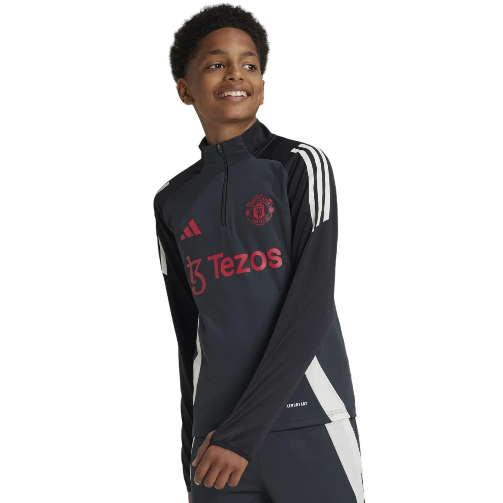 adidas Manchester United 2024/25 Kids Quarter Zip Training Top