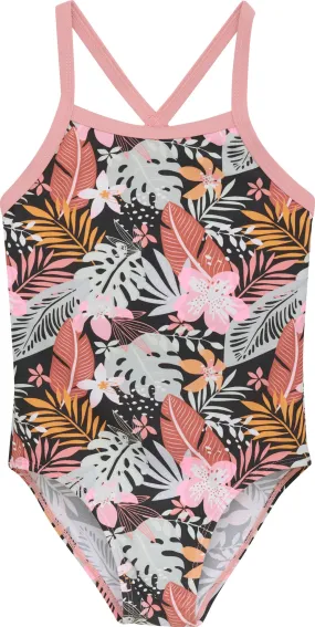 All-Over Print Sporty Swimsuit - Girls|-|Maillot de bain sportif à imprimé intégral - Fille