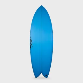 Aloha 5'6 Keel Twin PU Blue - Twin Fin Surfboard