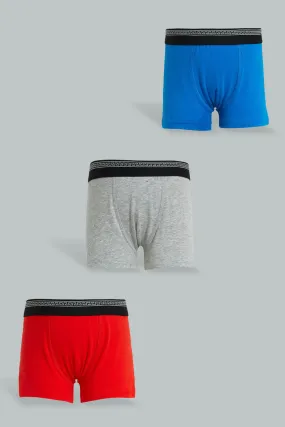 Assorted Plain Boxer Set (3 Piece)