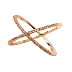 Ava Rose Gold Statement Ring