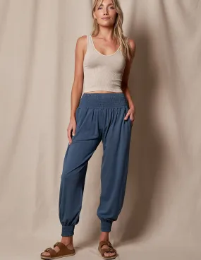 Bamboo / Organic Cotton Taj Pocket Pants - Bluestone