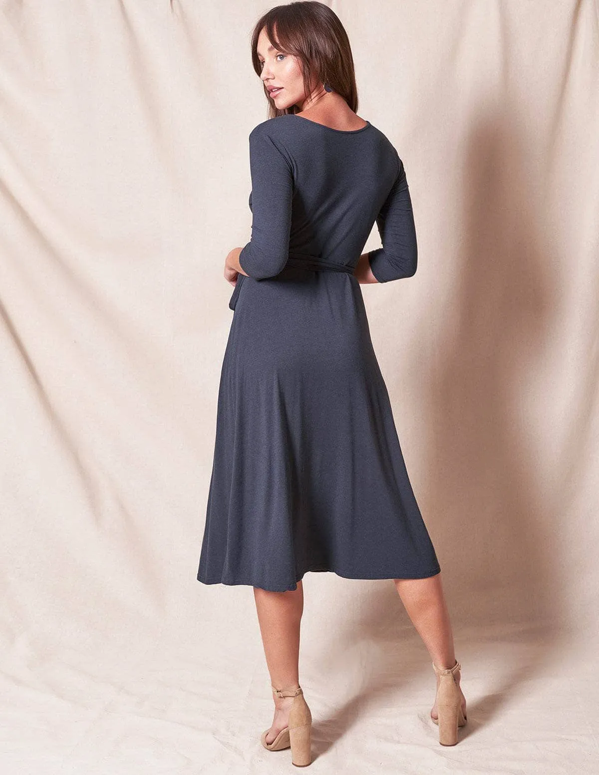 Bamboo / Organic Cotton Wrap Dress - As-Is-Clearance