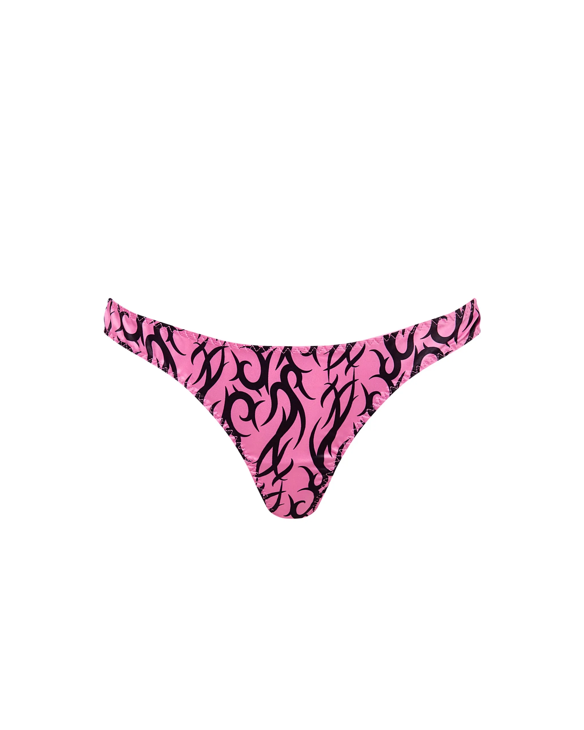 BB x Ashley Williams Tattoo Print Luxury Satin Thong