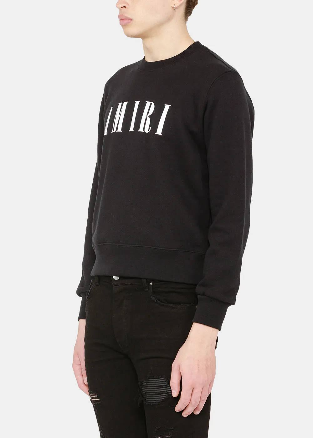 Black Core Logo Print Sweatshirt