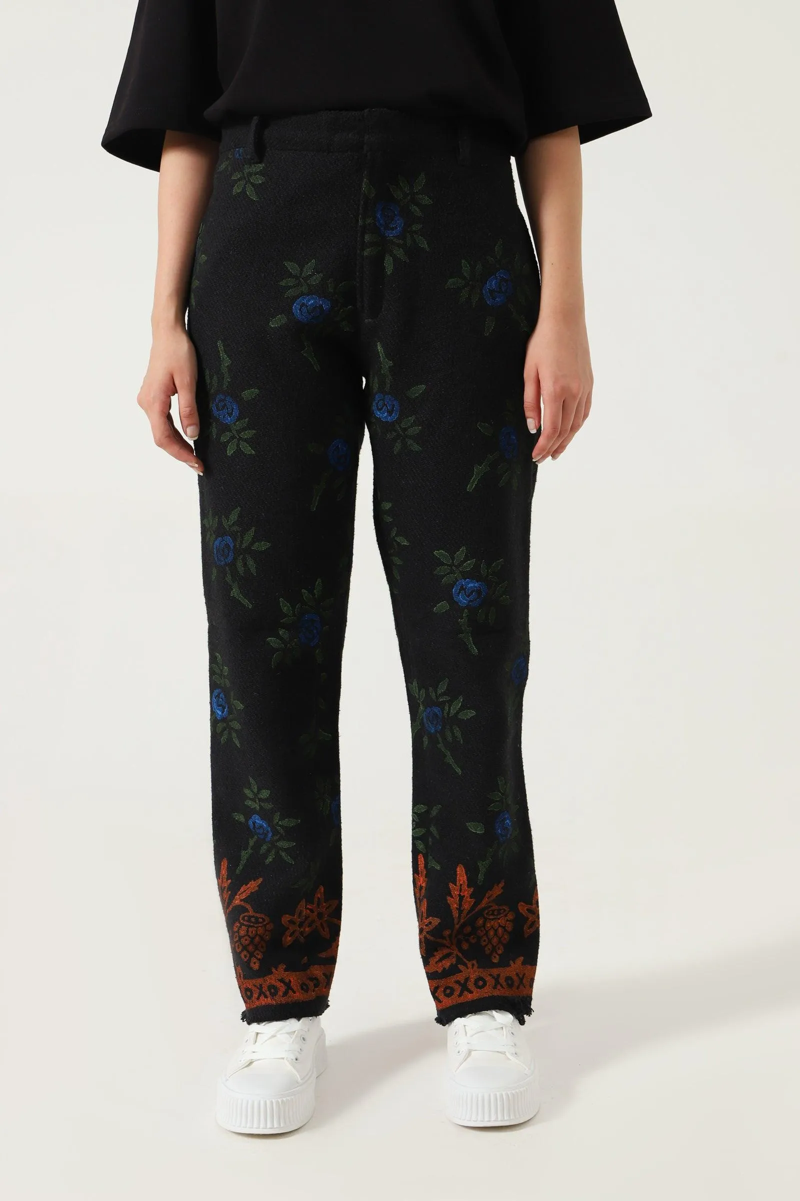 BLOCK PRINTED "GARDEN" PANTS