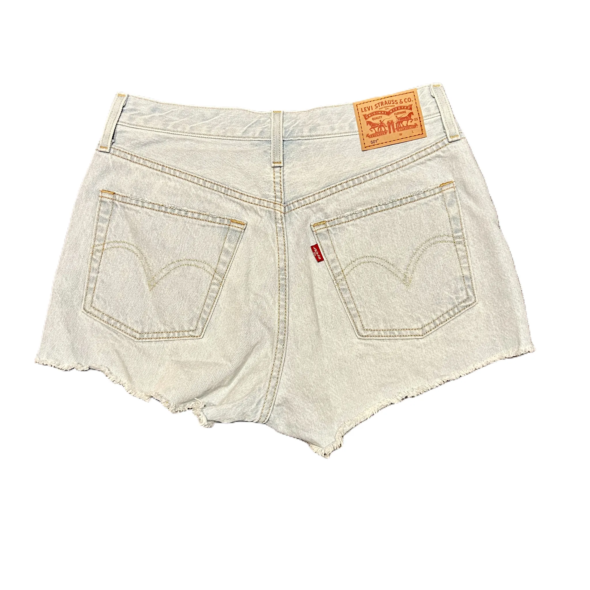 Blue Denim Shorts By Levis, Size: 4