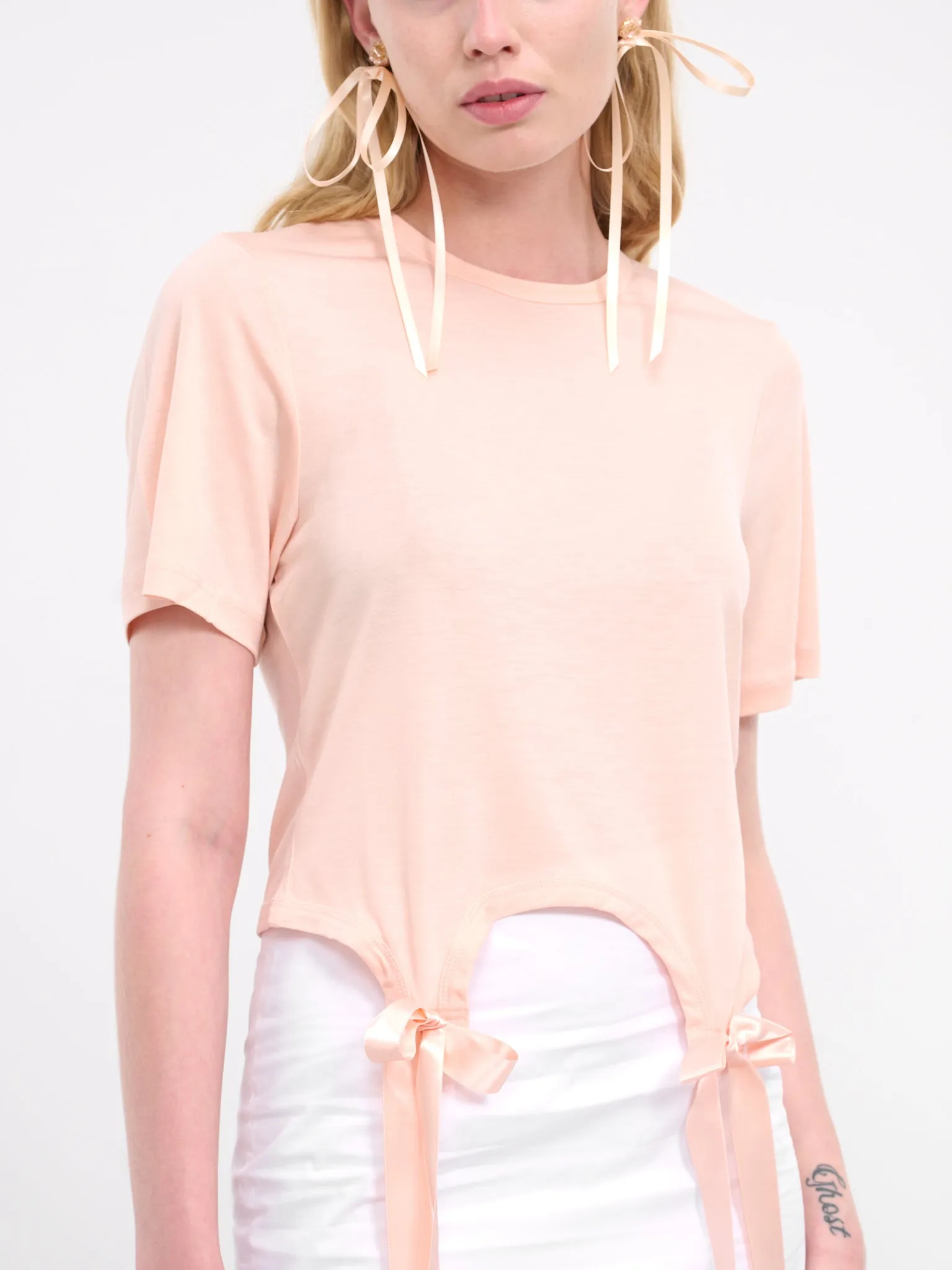 Bow Tail Easy Tee (5223-0571-PALE-ROSE)