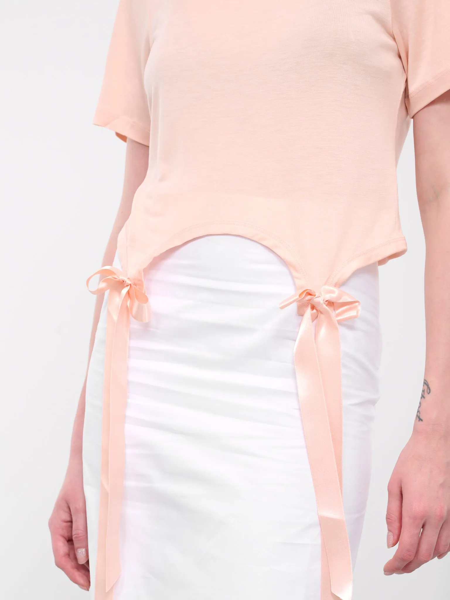 Bow Tail Easy Tee (5223-0571-PALE-ROSE)