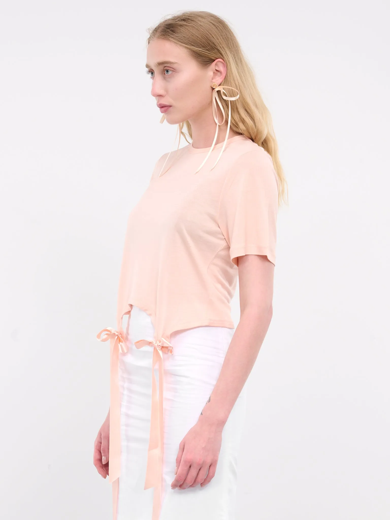 Bow Tail Easy Tee (5223-0571-PALE-ROSE)