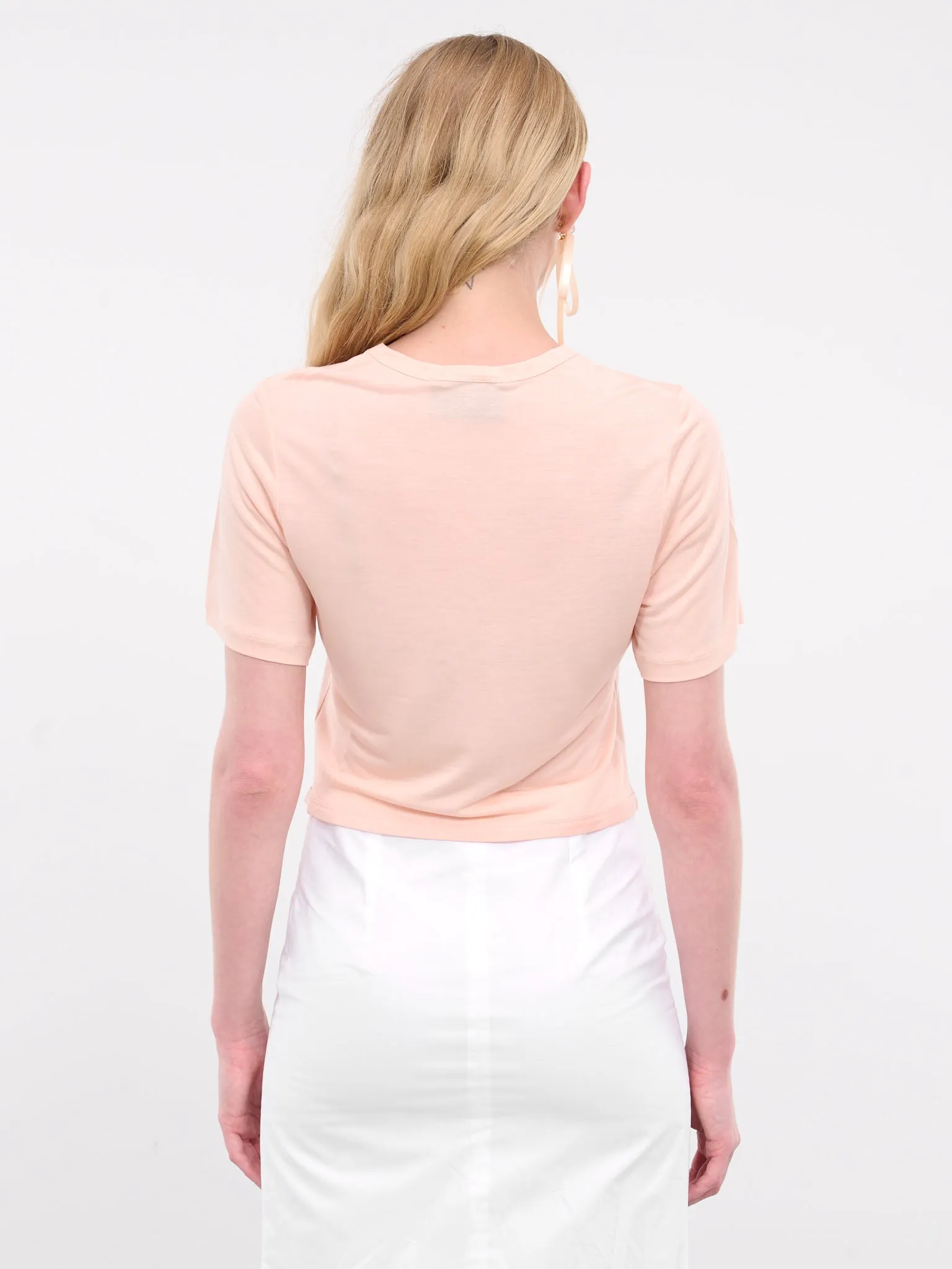 Bow Tail Easy Tee (5223-0571-PALE-ROSE)