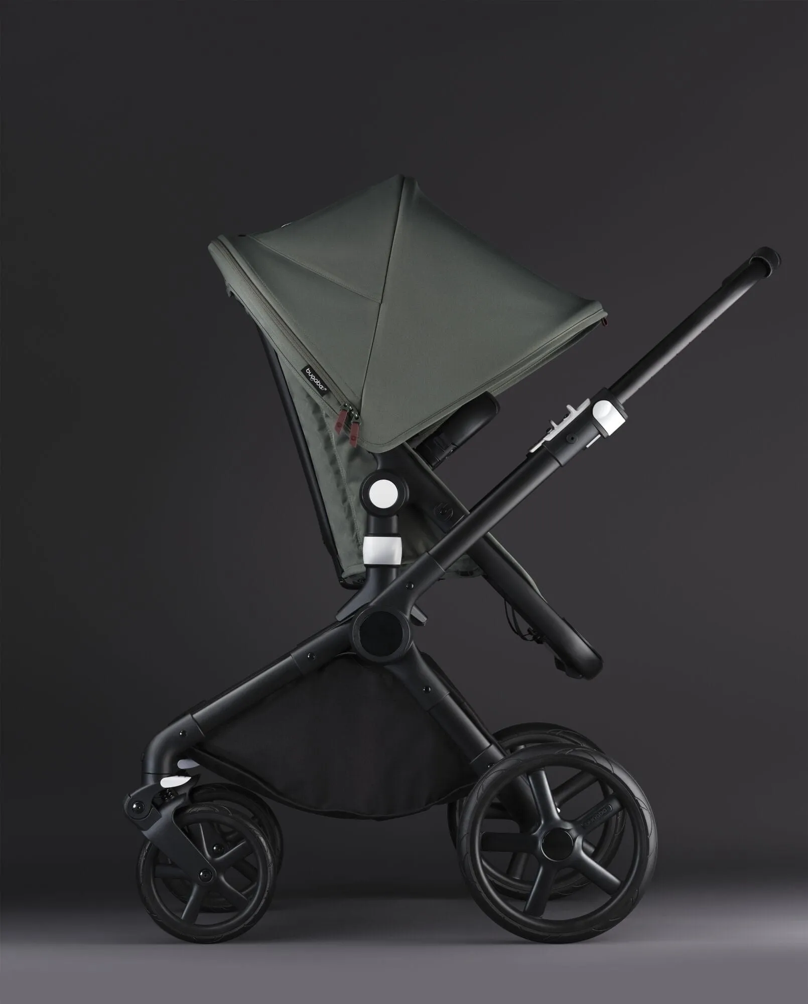 Bugaboo Fox Cub Essential Bundle - Black/Forest Green