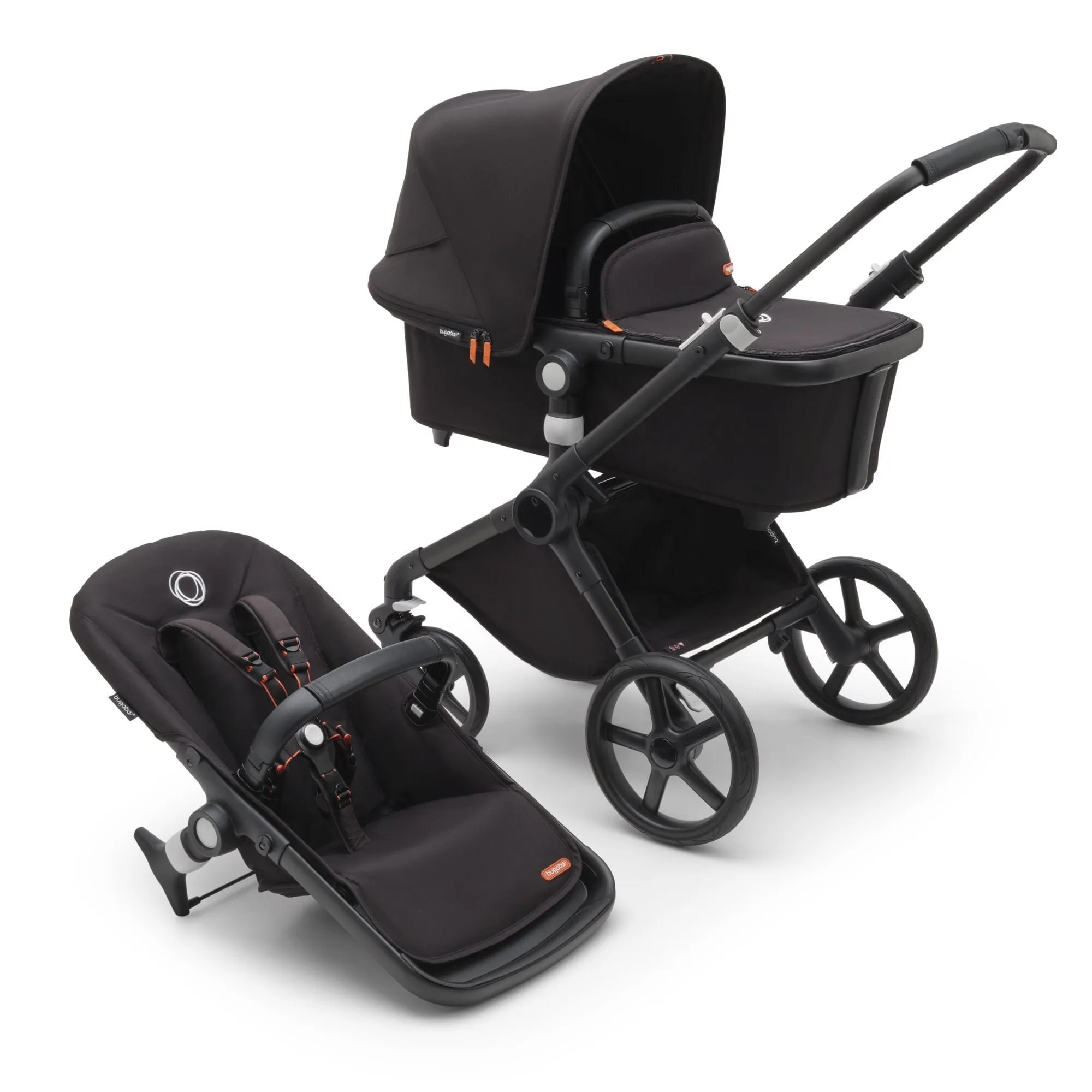 Bugaboo Fox Cub Essential Bundle - Black/Midnight Black