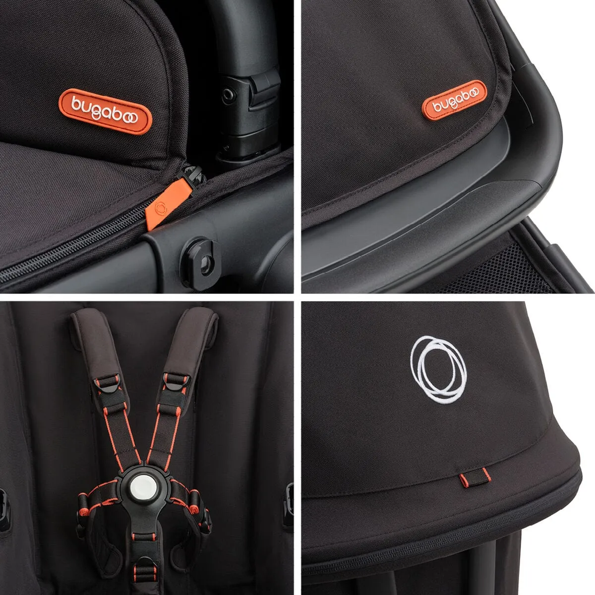 Bugaboo Fox Cub Essential Bundle - Black/Midnight Black