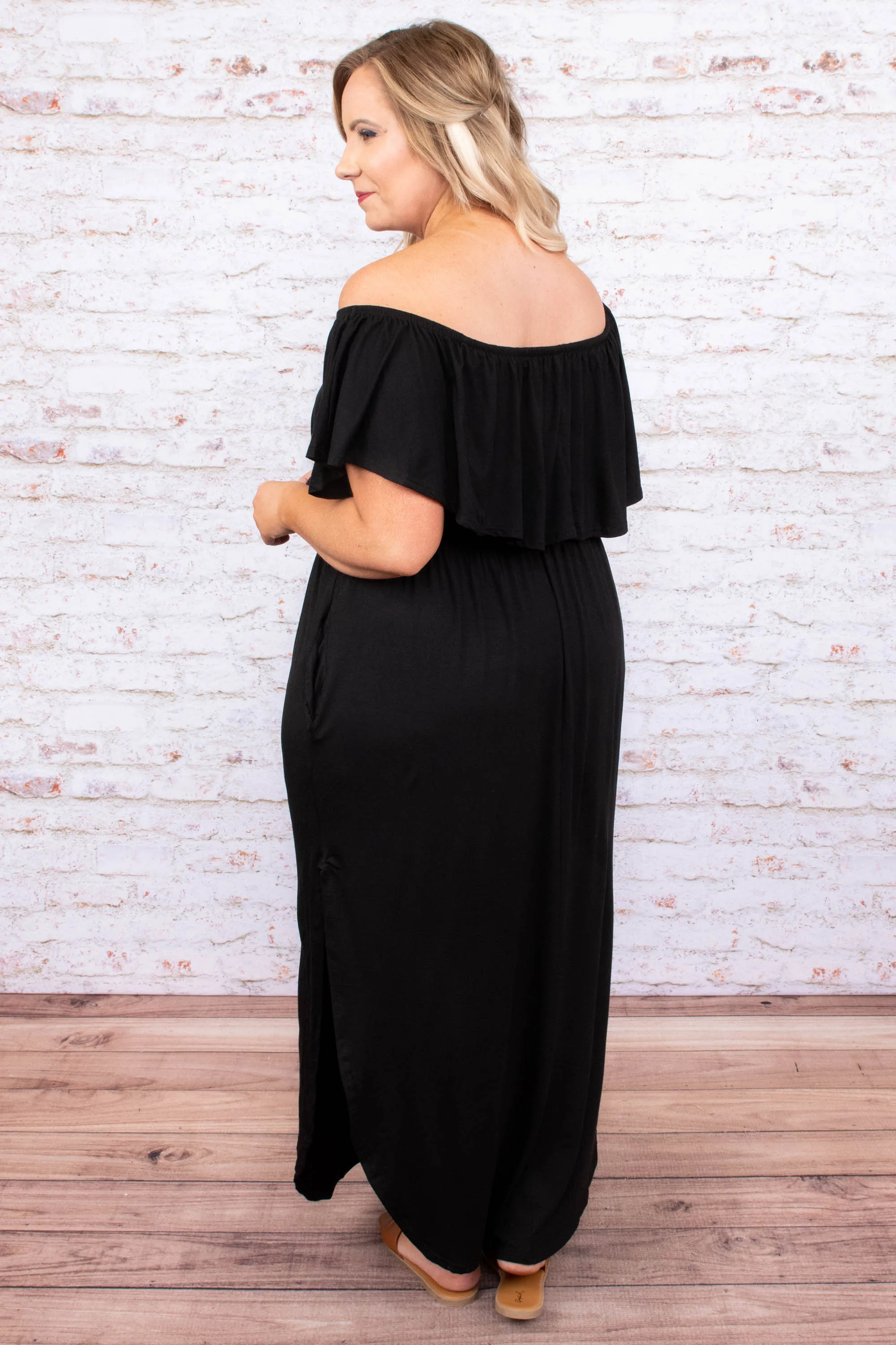 By the Boardwalk Maxi Dress, Black