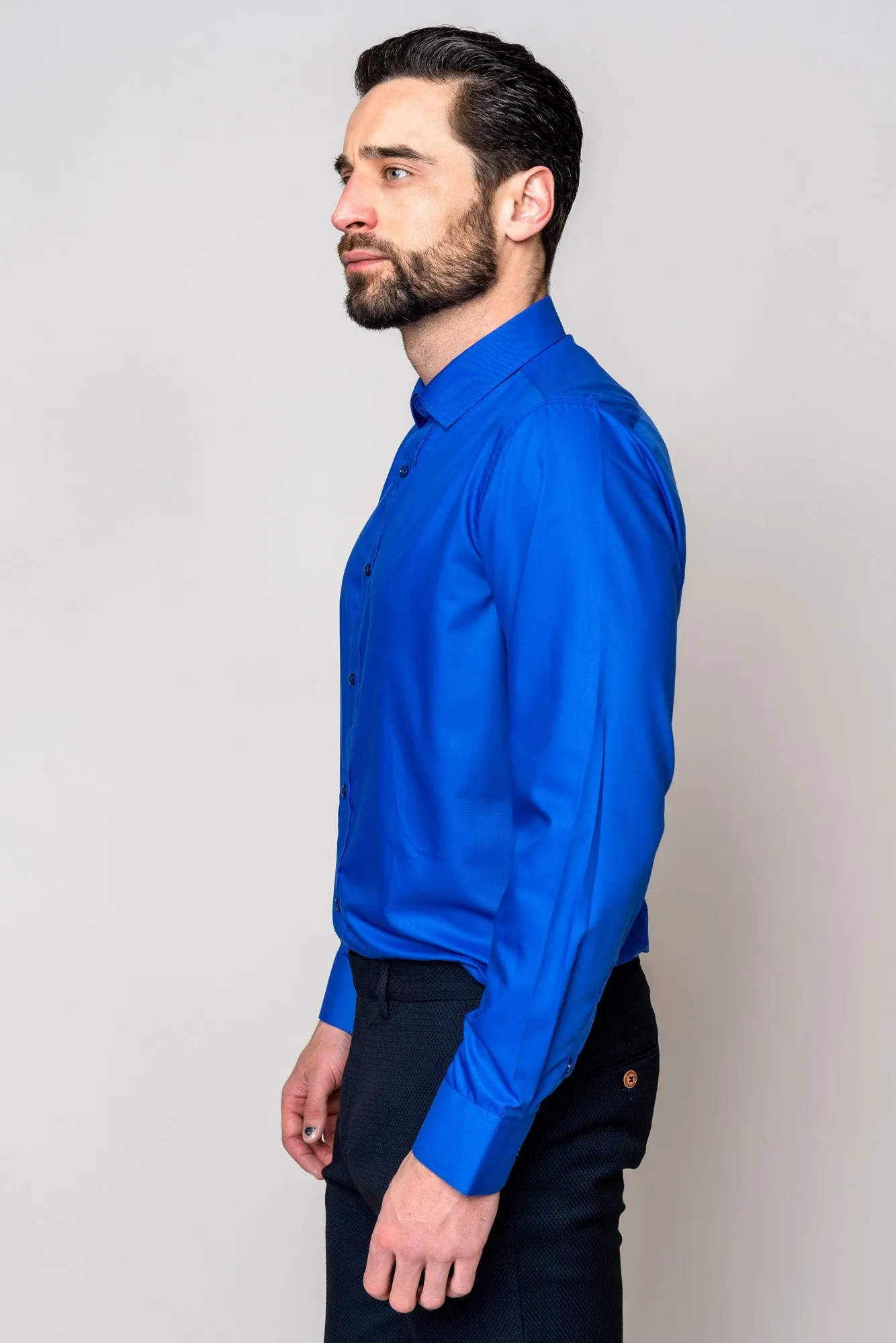 CARTER - Royal Long Sleeve Shirt