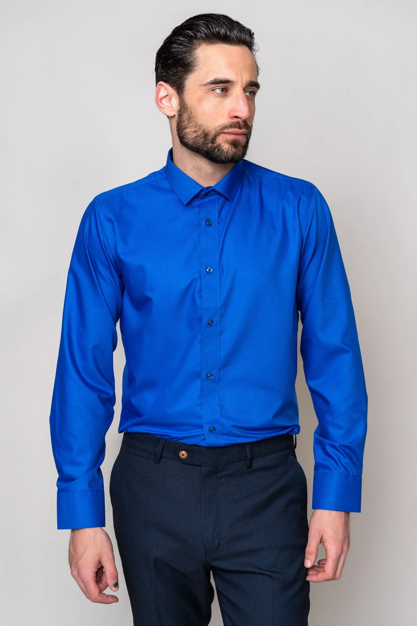 CARTER - Royal Long Sleeve Shirt