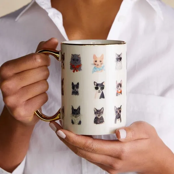 Cat Porcelain Mug by Rifle Paper Co