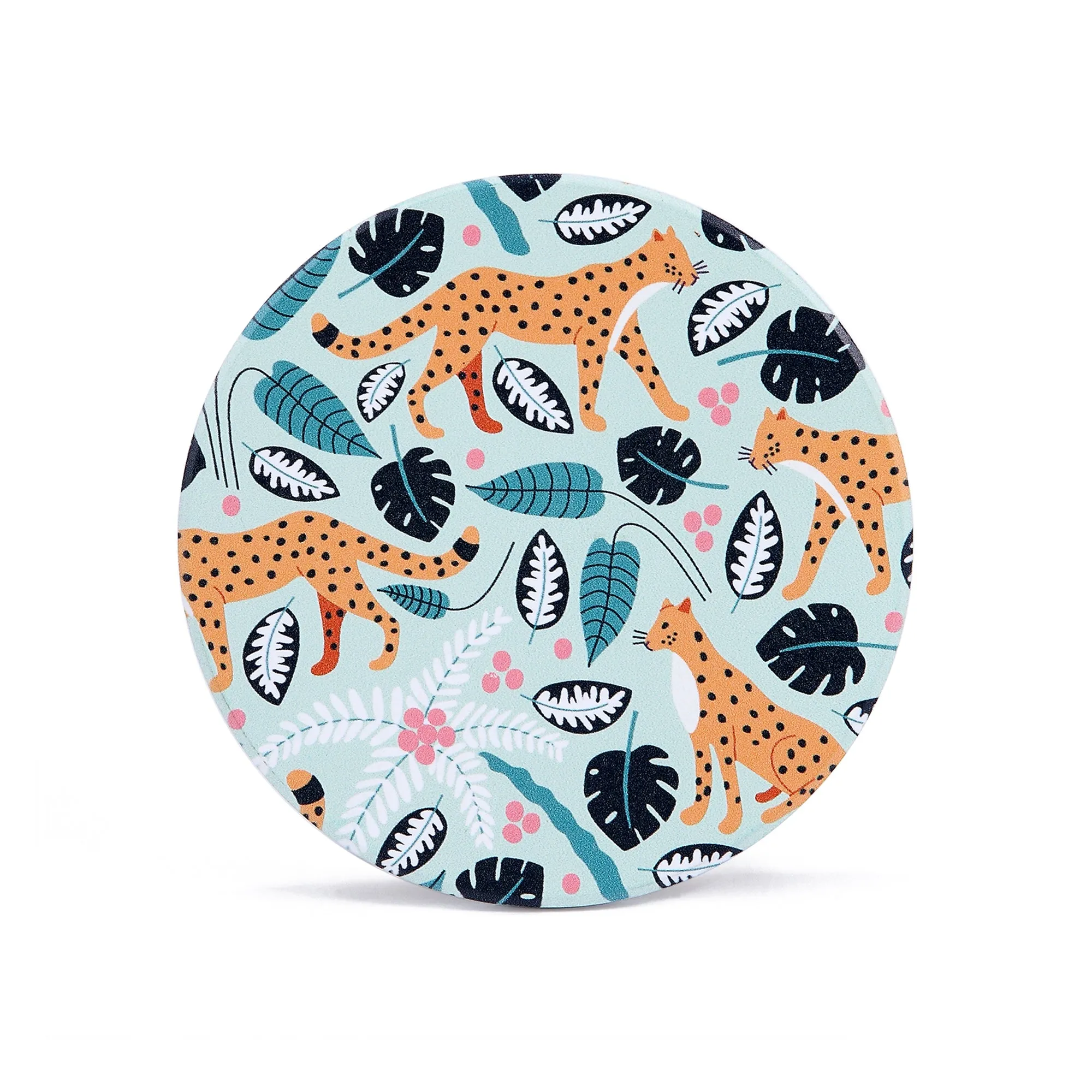 Ceramic Coaster: Leopards Mint