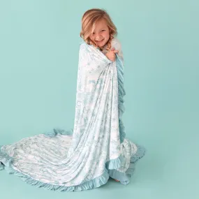 Charlotte Anne & Ava Jane Ruffled Luxe Patoo Blanket