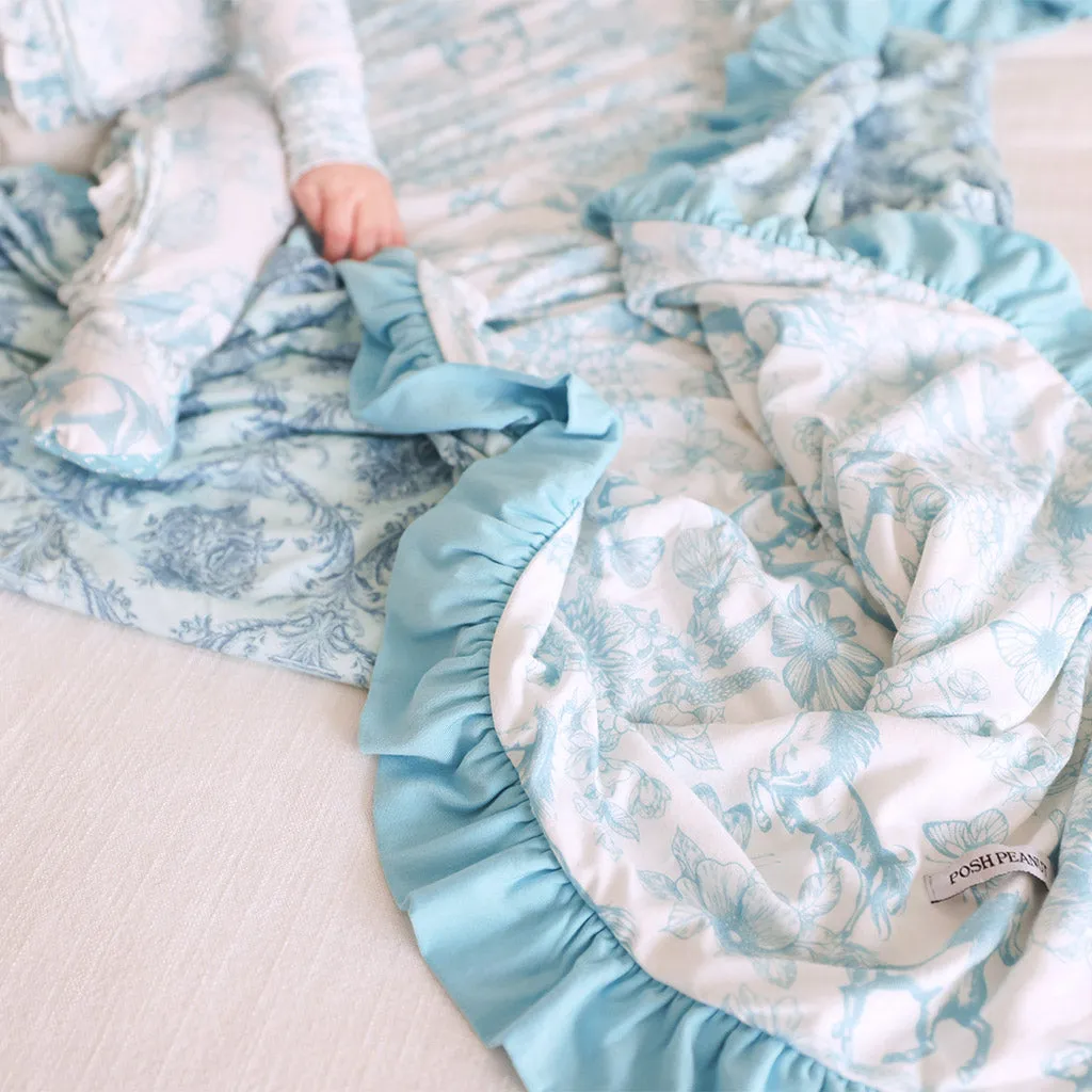 Charlotte Anne & Ava Jane Ruffled Luxe Patoo Blanket