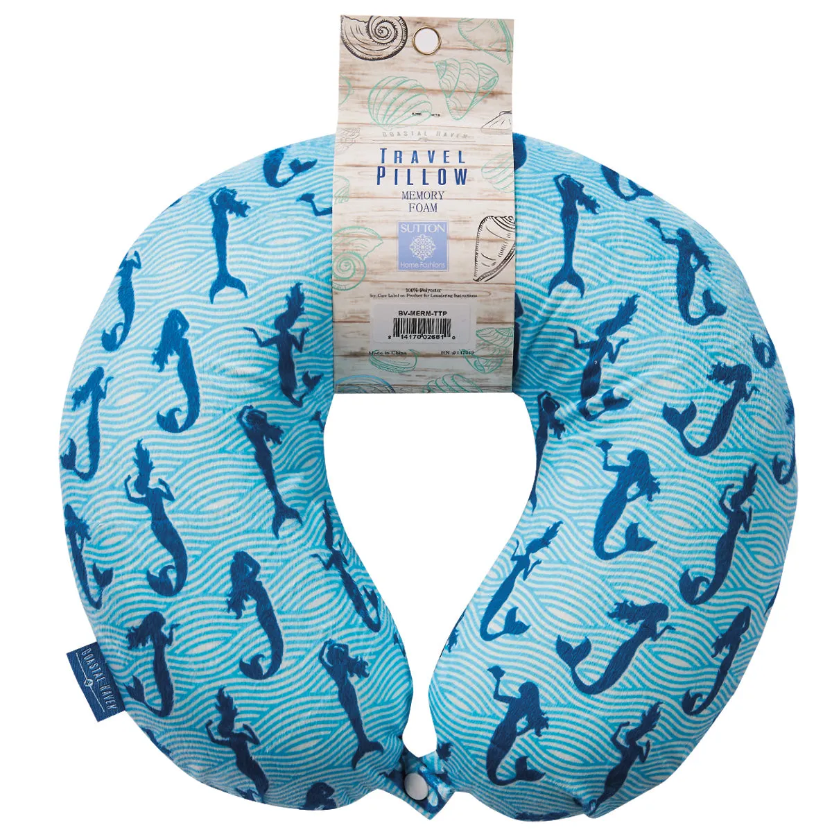 Coast Memory Foam Travel Neck Pillow - Merimaid