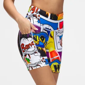 Comic Book Running Shorts