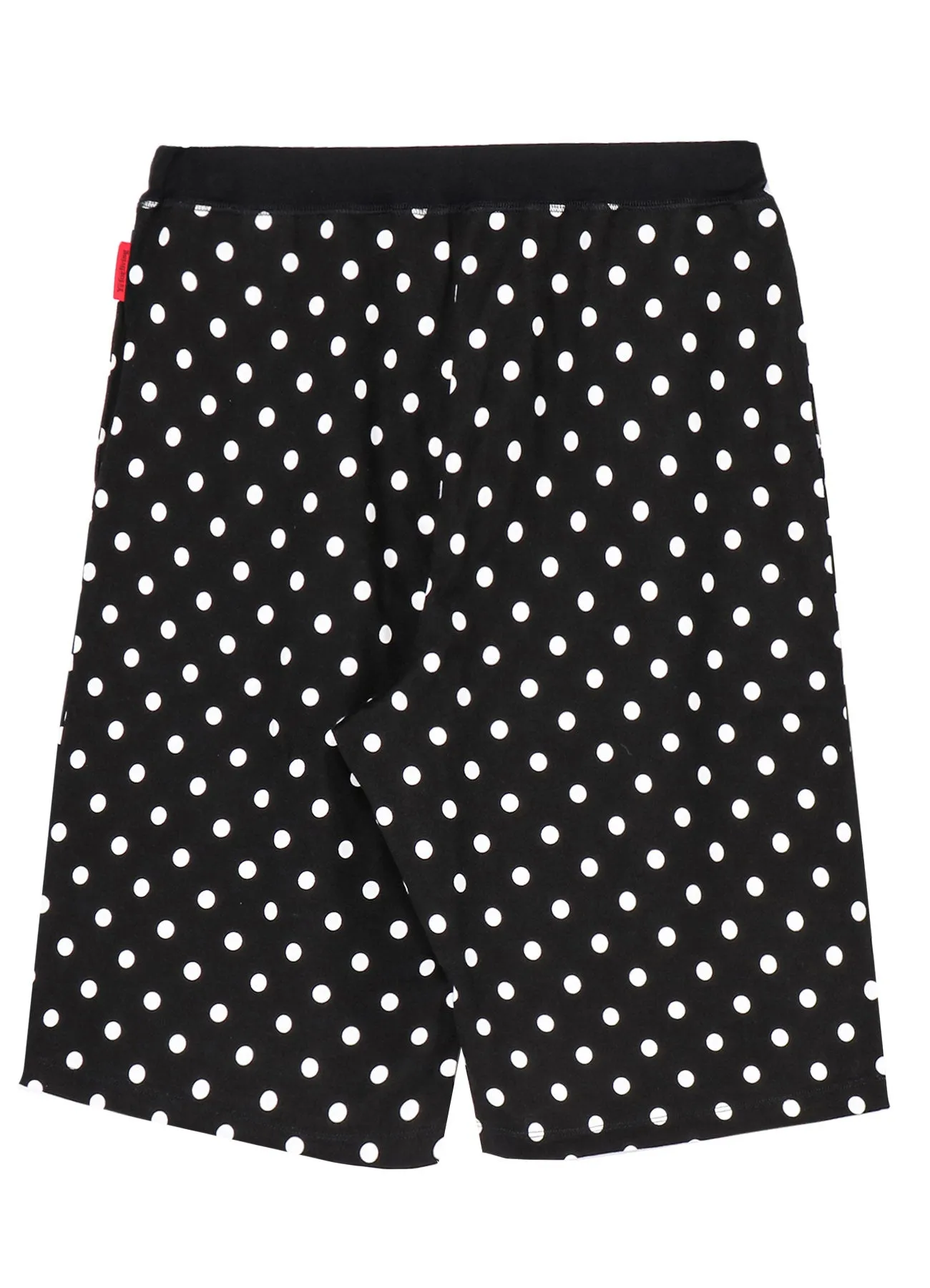 COTTON JERSEY DOT PRINT KNEE-LENGTH PANTS