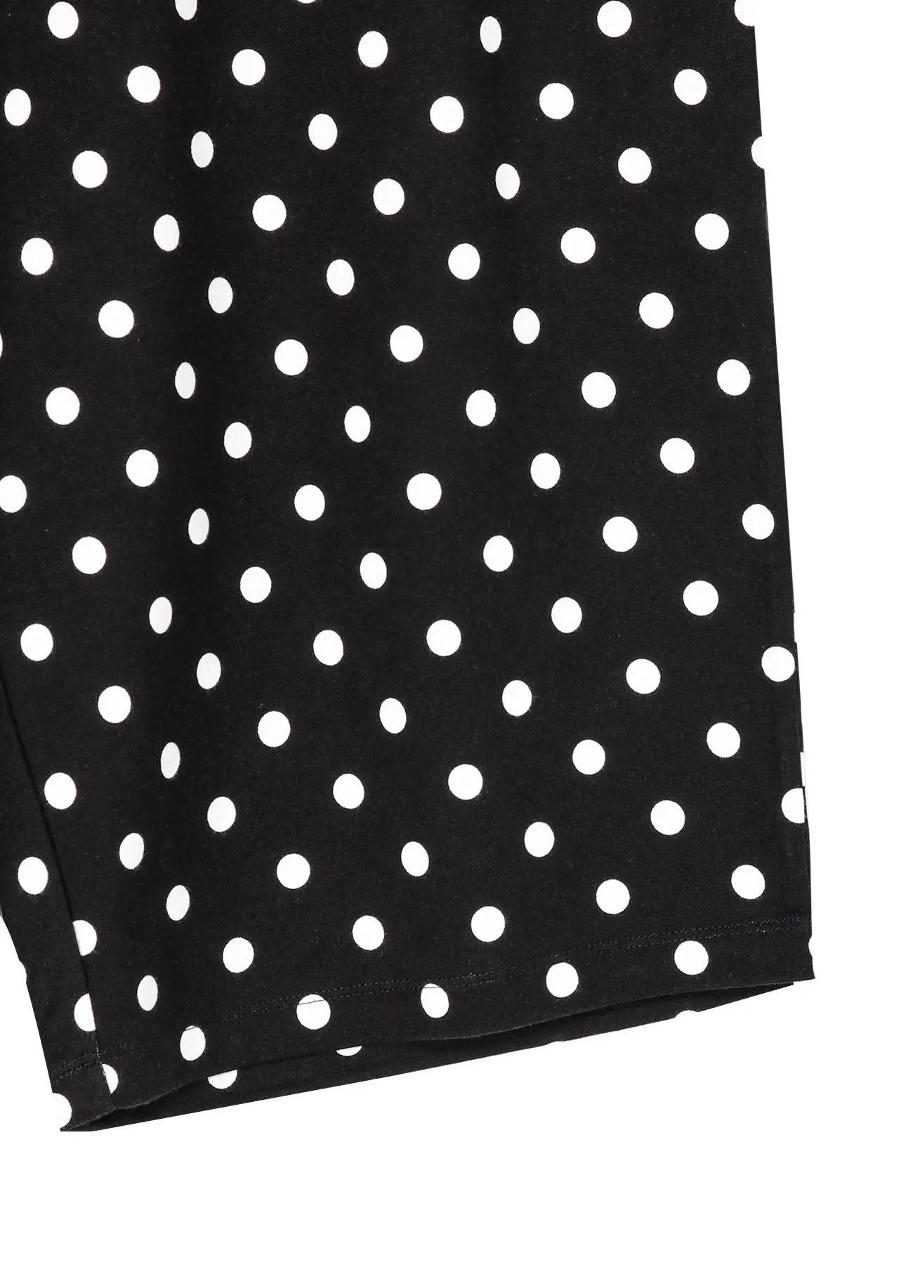 COTTON JERSEY DOT PRINT KNEE-LENGTH PANTS