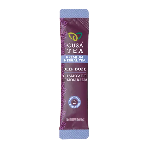 Deep Doze: Chamomile Lemon Balm Instant Herbal Tea by Cusa Tea & Coffee