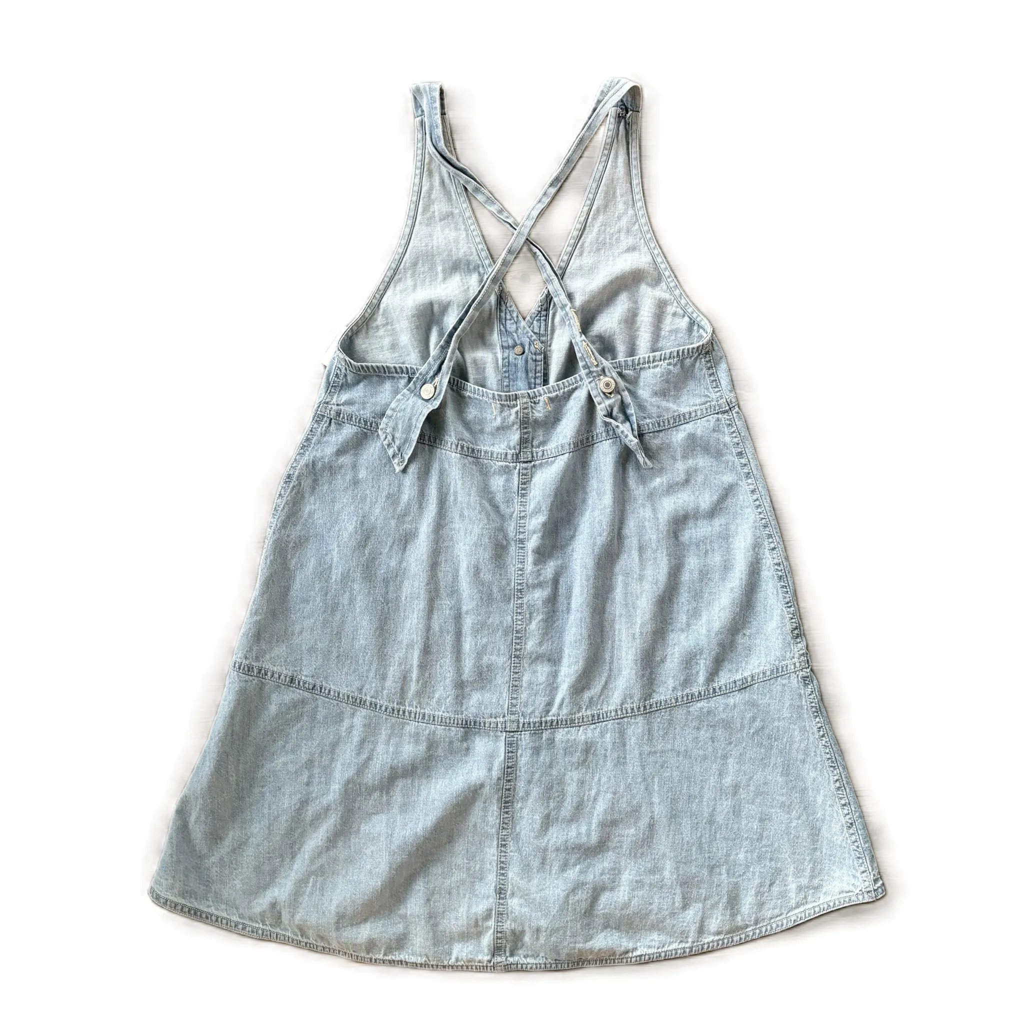 Dress Short Sleeveless By We The Free In Blue Denim, Size: M