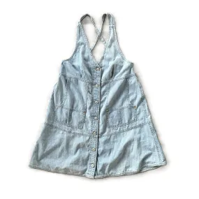 Dress Short Sleeveless By We The Free In Blue Denim, Size: M