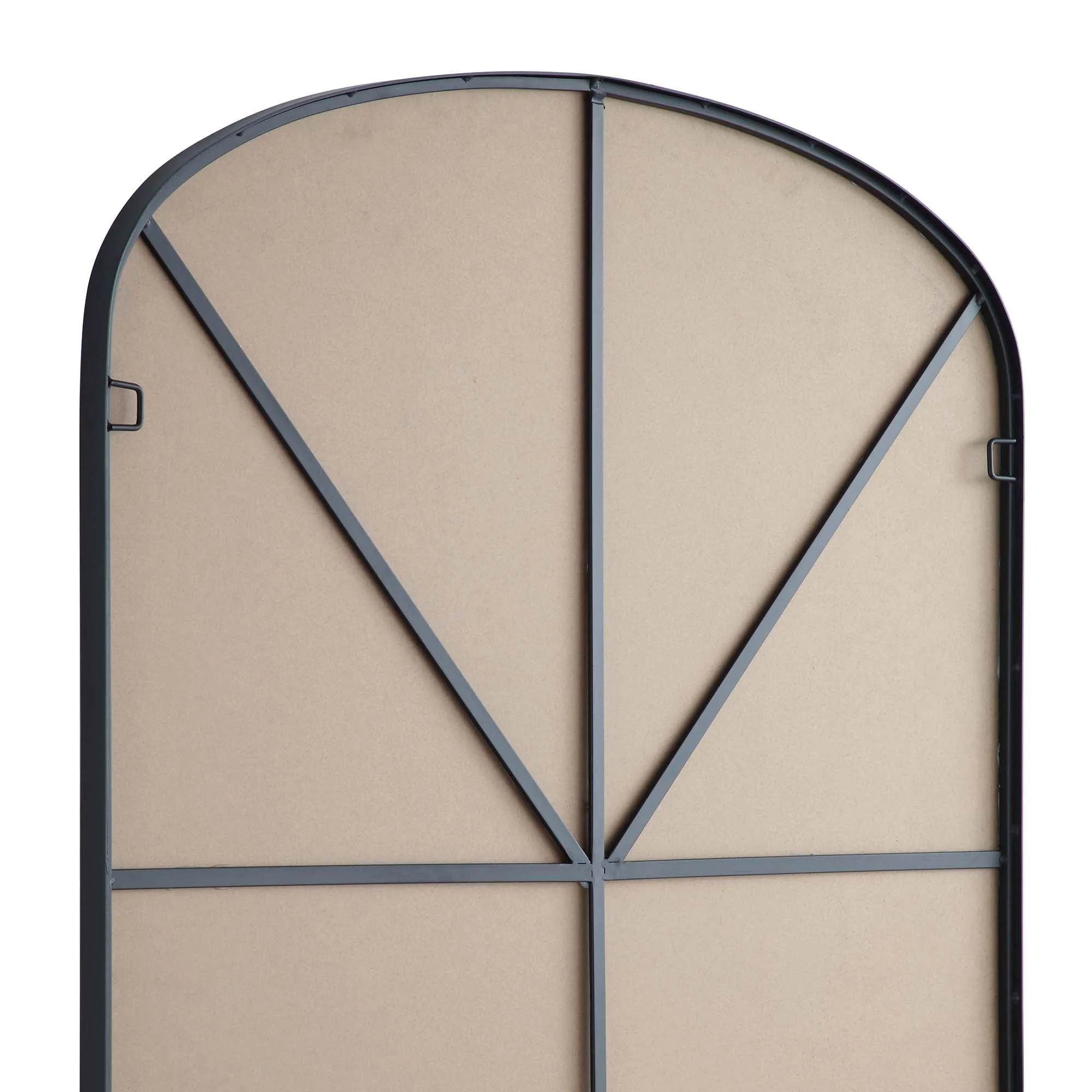 Emmy Extra-Large Black Arch Floor Mirror 180 x 100 cm