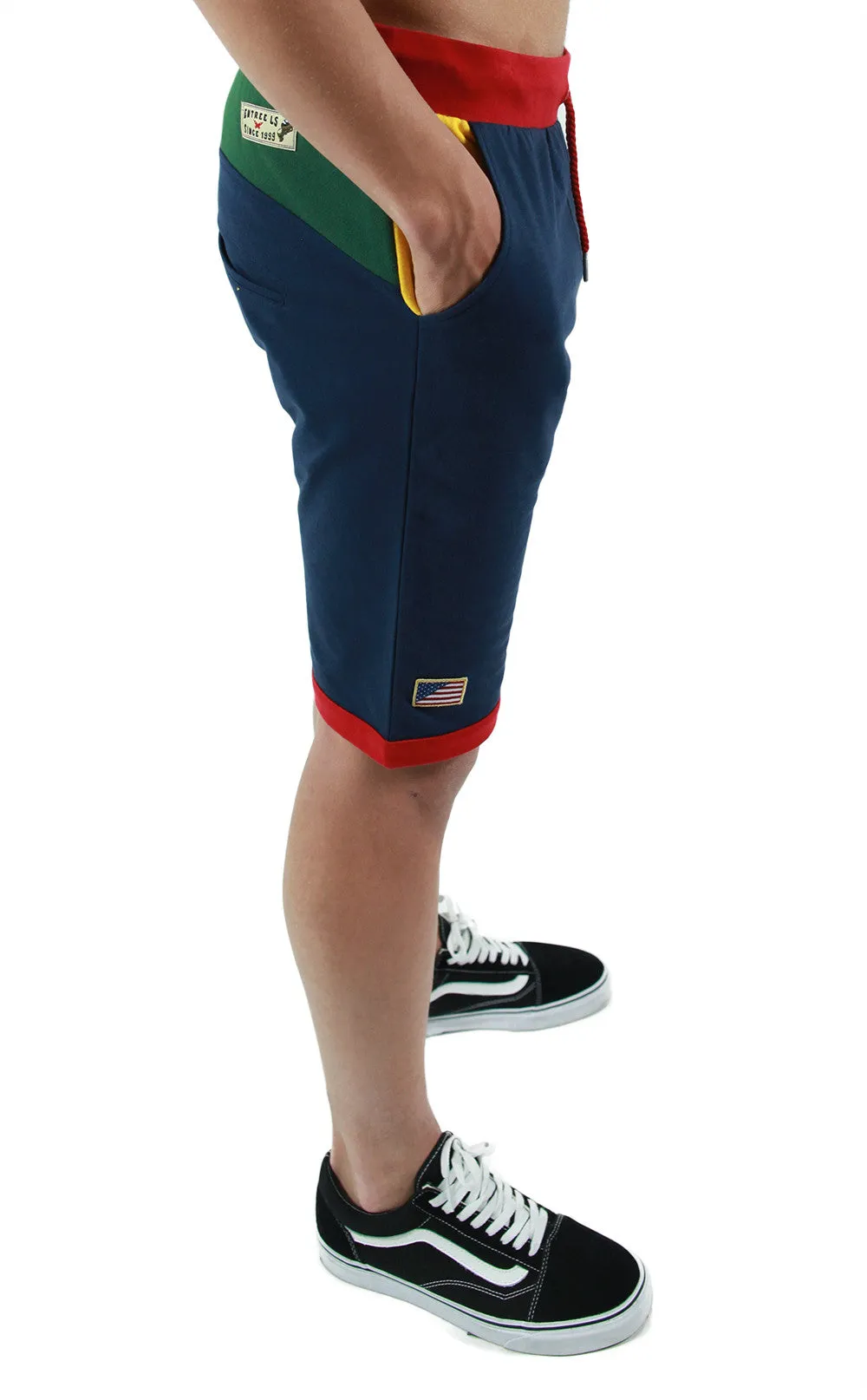 Entree LS Olympic Color Block Light French Terry Shorts