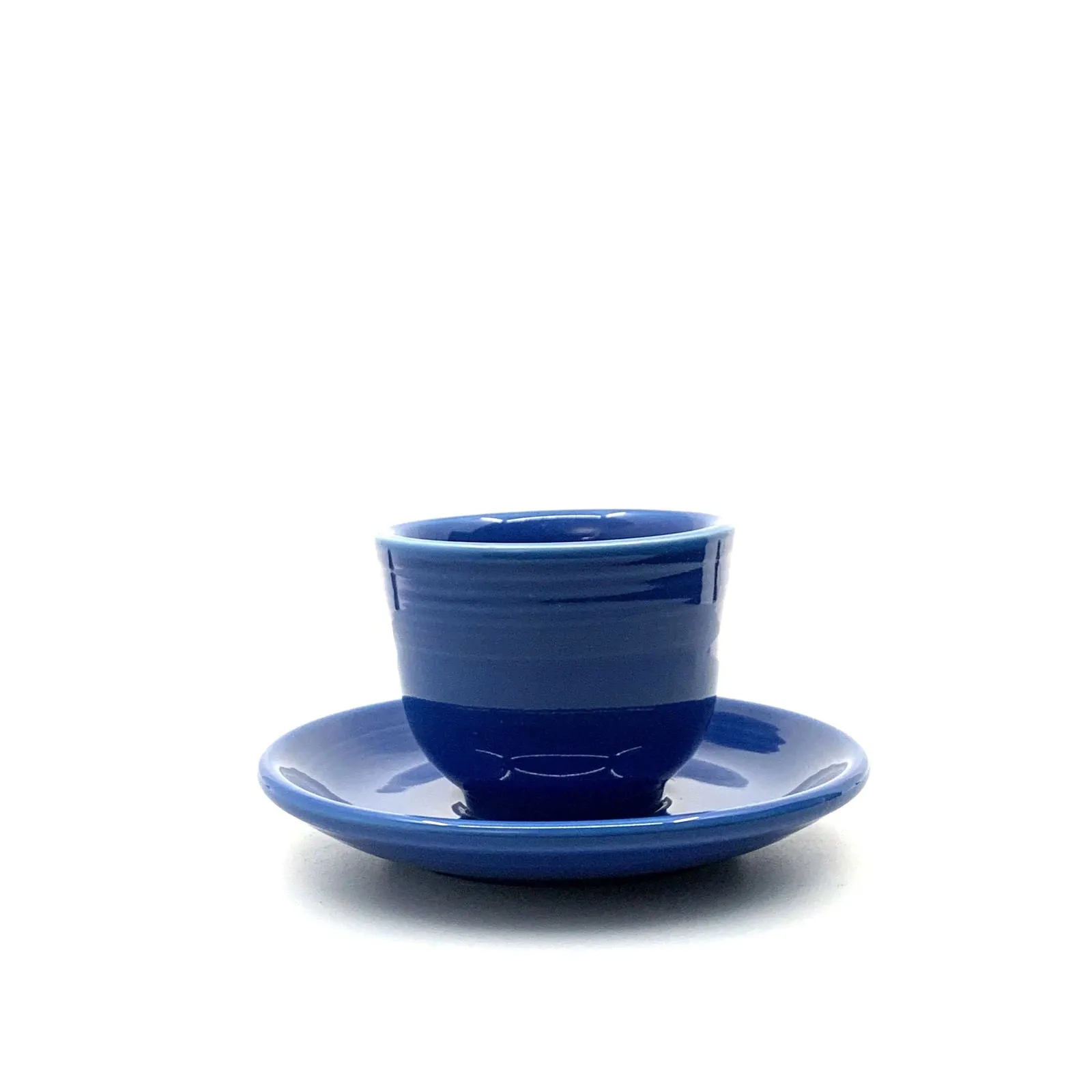 Fiesta Cobalt Blue Replacement Tea Coffee Cup and Saucer Set Homer Laughlin Co USA.