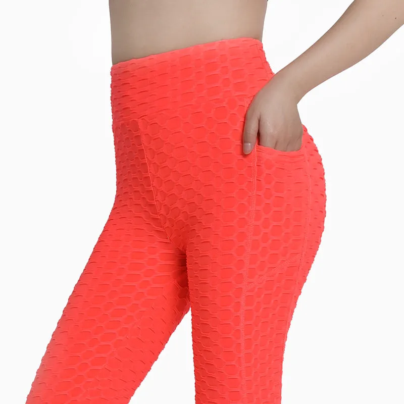 Fitness Yoga Pants Women Leggings With Pocket Running Sports