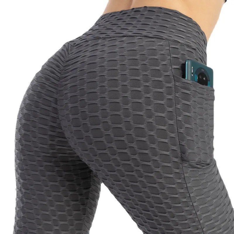 Fitness Yoga Pants Women Leggings With Pocket Running Sports