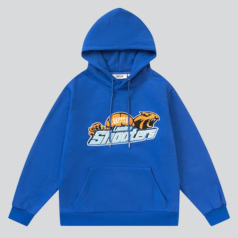 Fleece Roaring Tiger Embroidered Hoodies