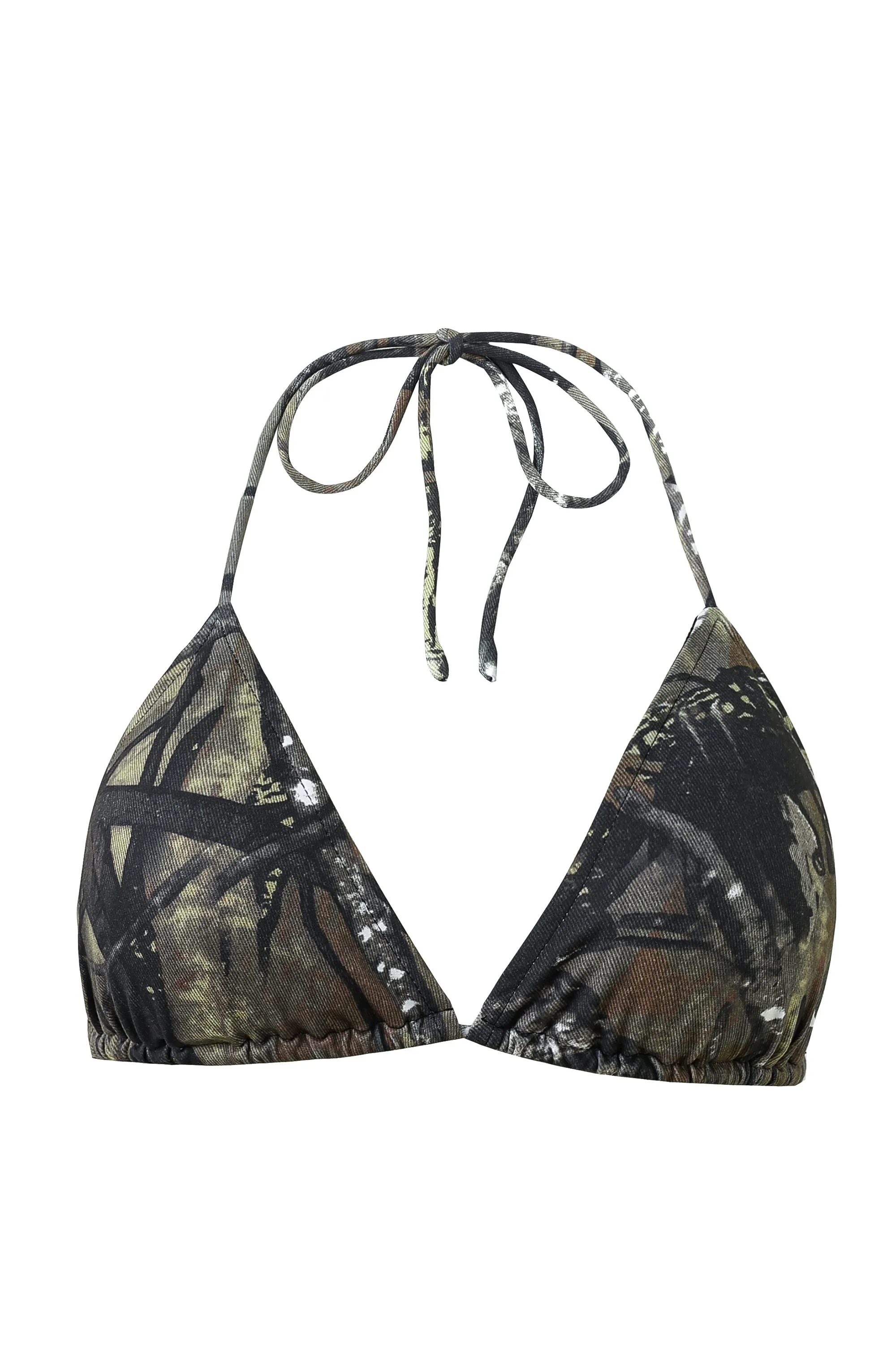 Forest Camo String Bikini Top